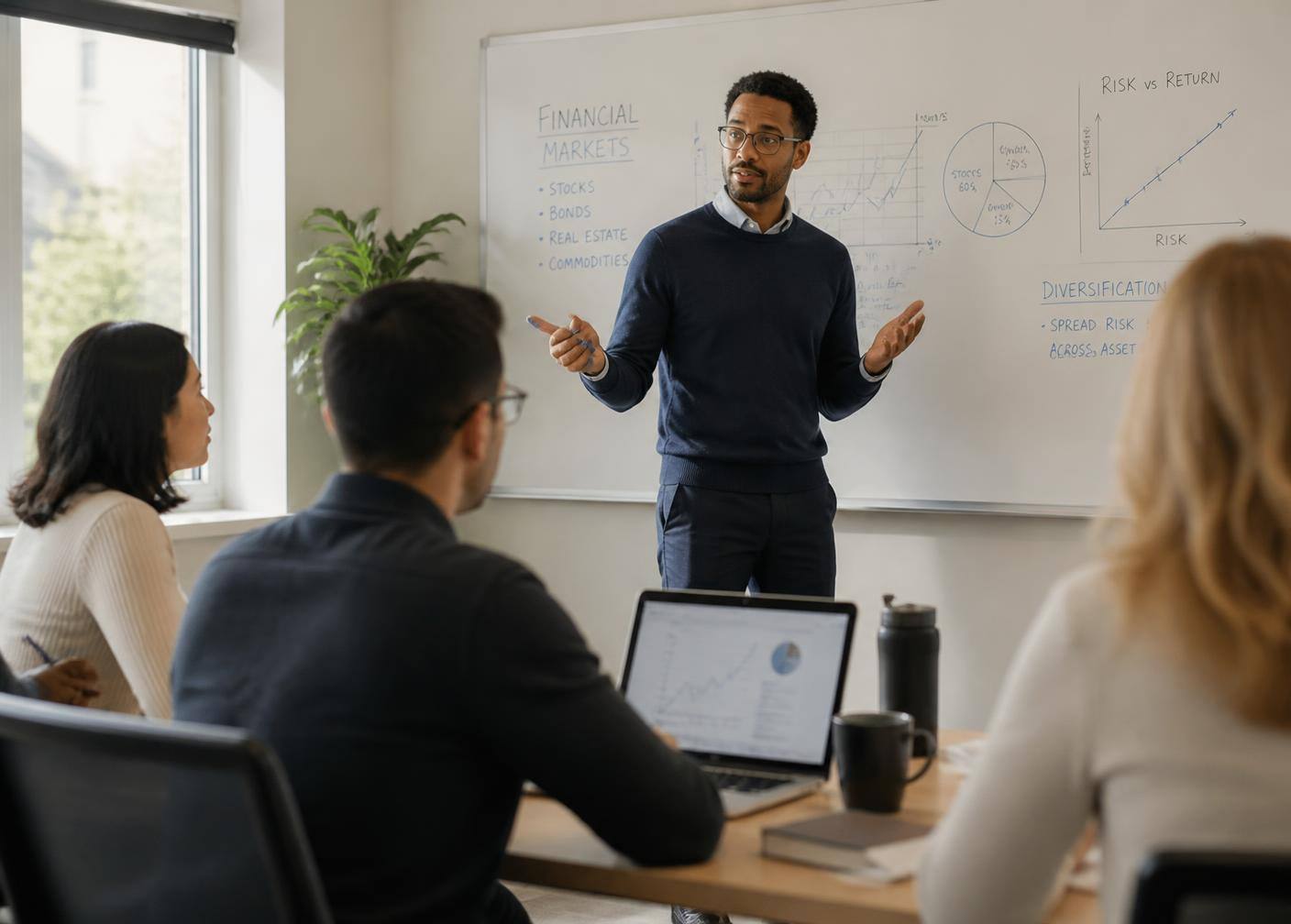 Financial-market professional developing practical analysis skills
